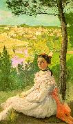 Frederic Bazille View of the Village Spain oil painting reproduction
